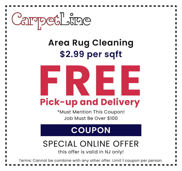 Area Rug Cleaning Coupon $2.99 Per sqft free pick-up and delivery Area Rug Cleaning Coupon $2.99 Per sqft free pick-up and delivery